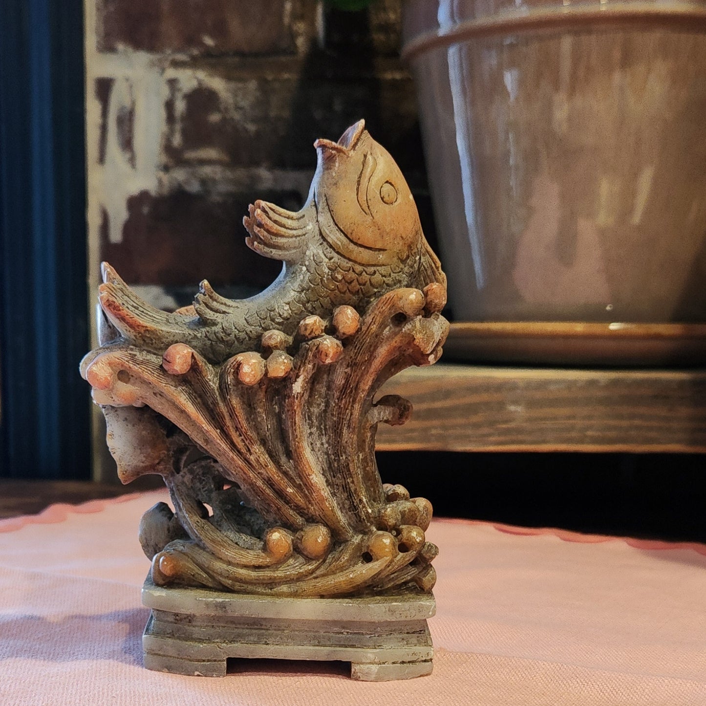 Soapstone Koi Fish