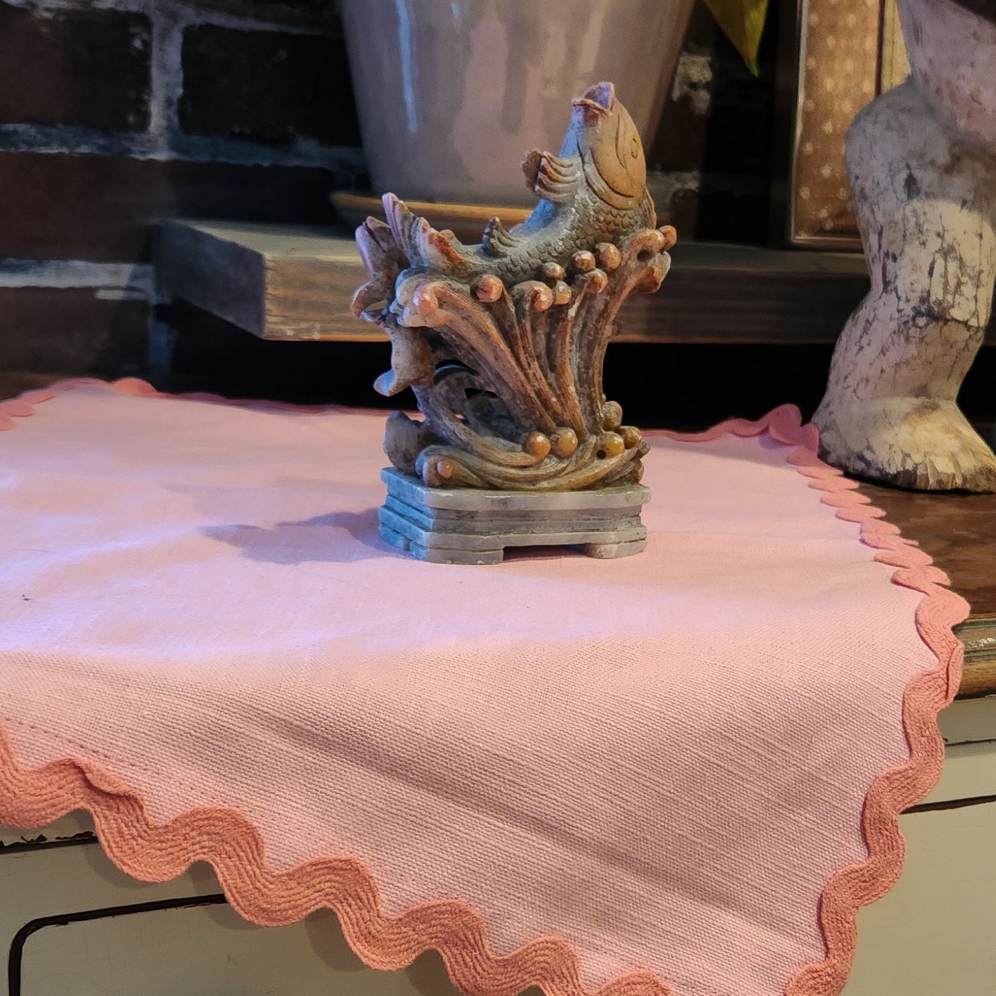 Soapstone Koi Fish