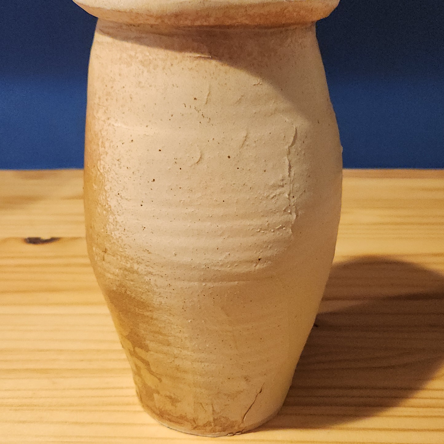 Paddled Stoneware Vase