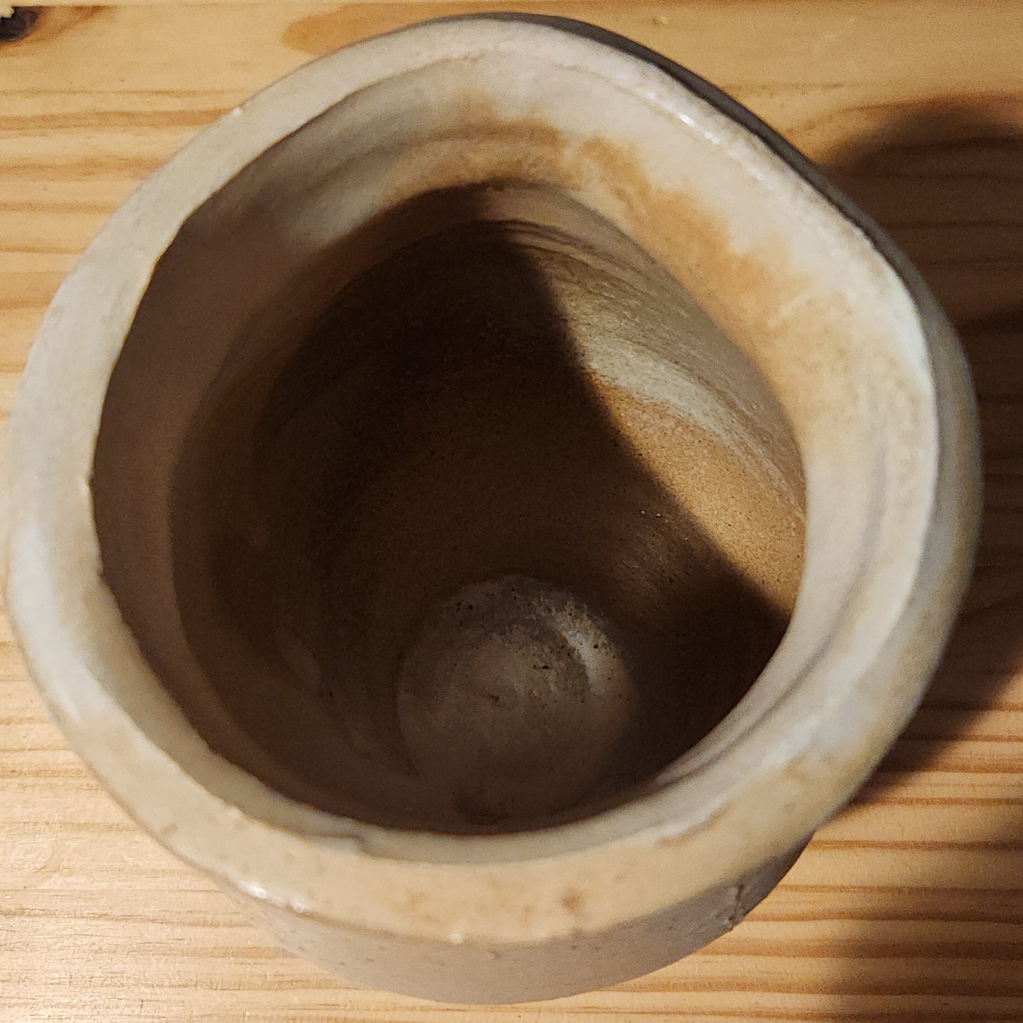 Paddled Stoneware Vase