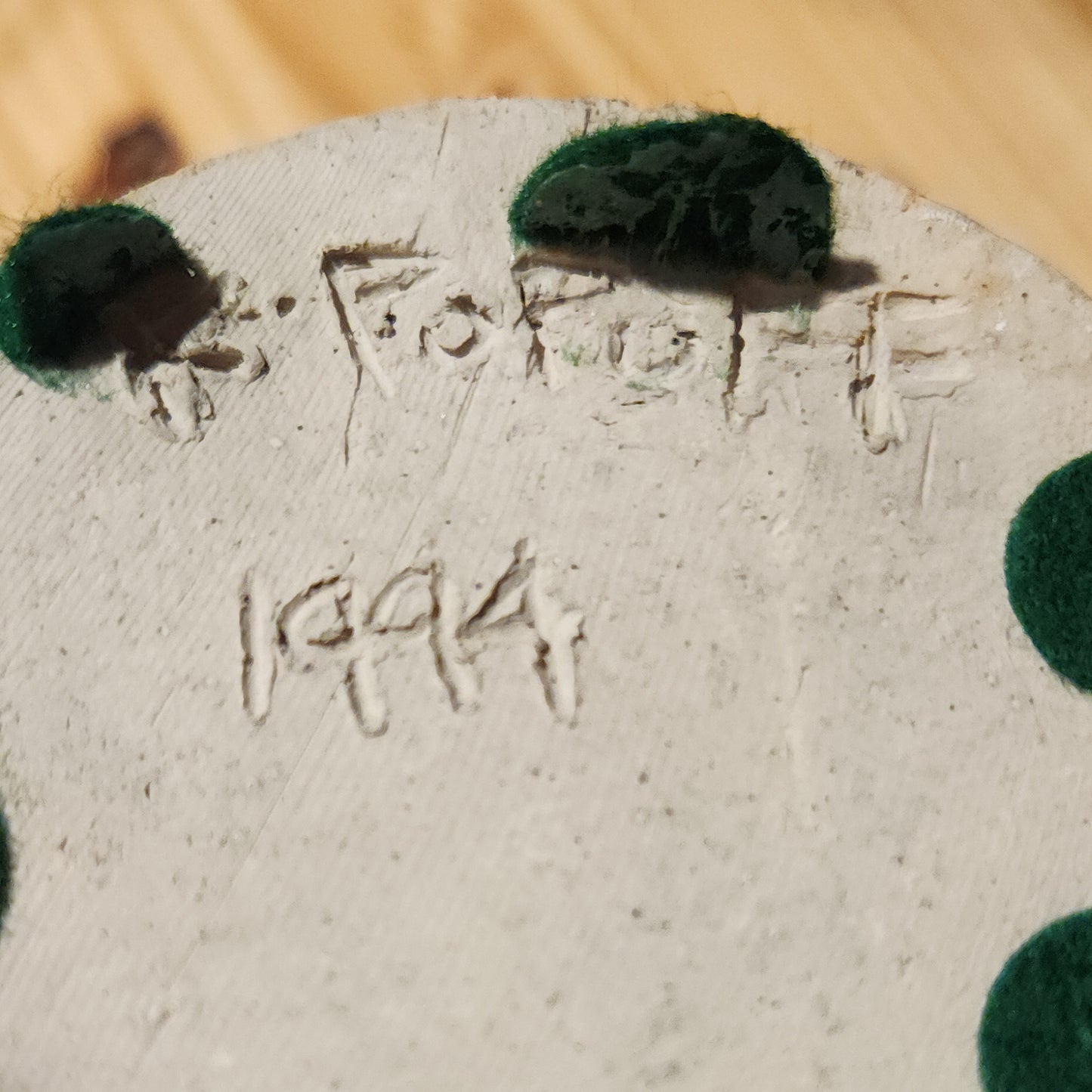 Paddled Stoneware Vase
