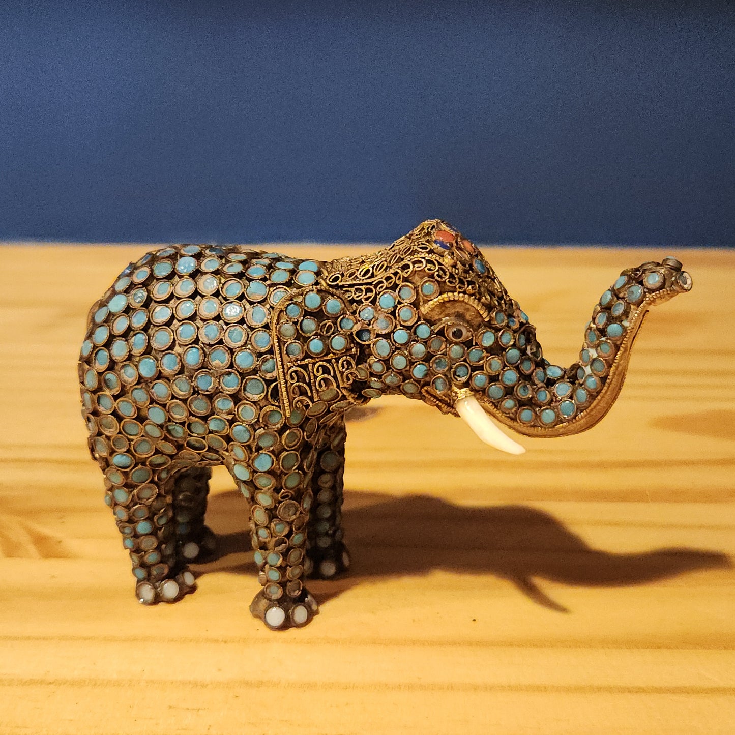 Brass Filigree Elephant