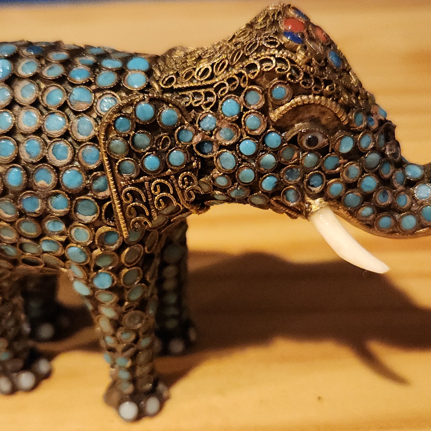 Brass Filigree Elephant