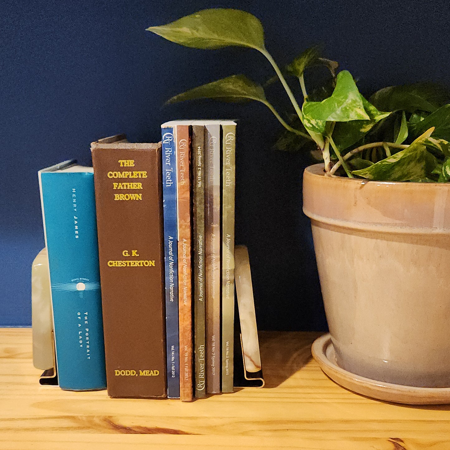 Onyx Stone Bookends