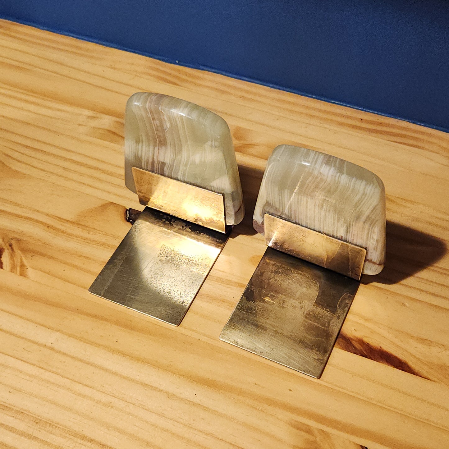 Onyx Stone Bookends