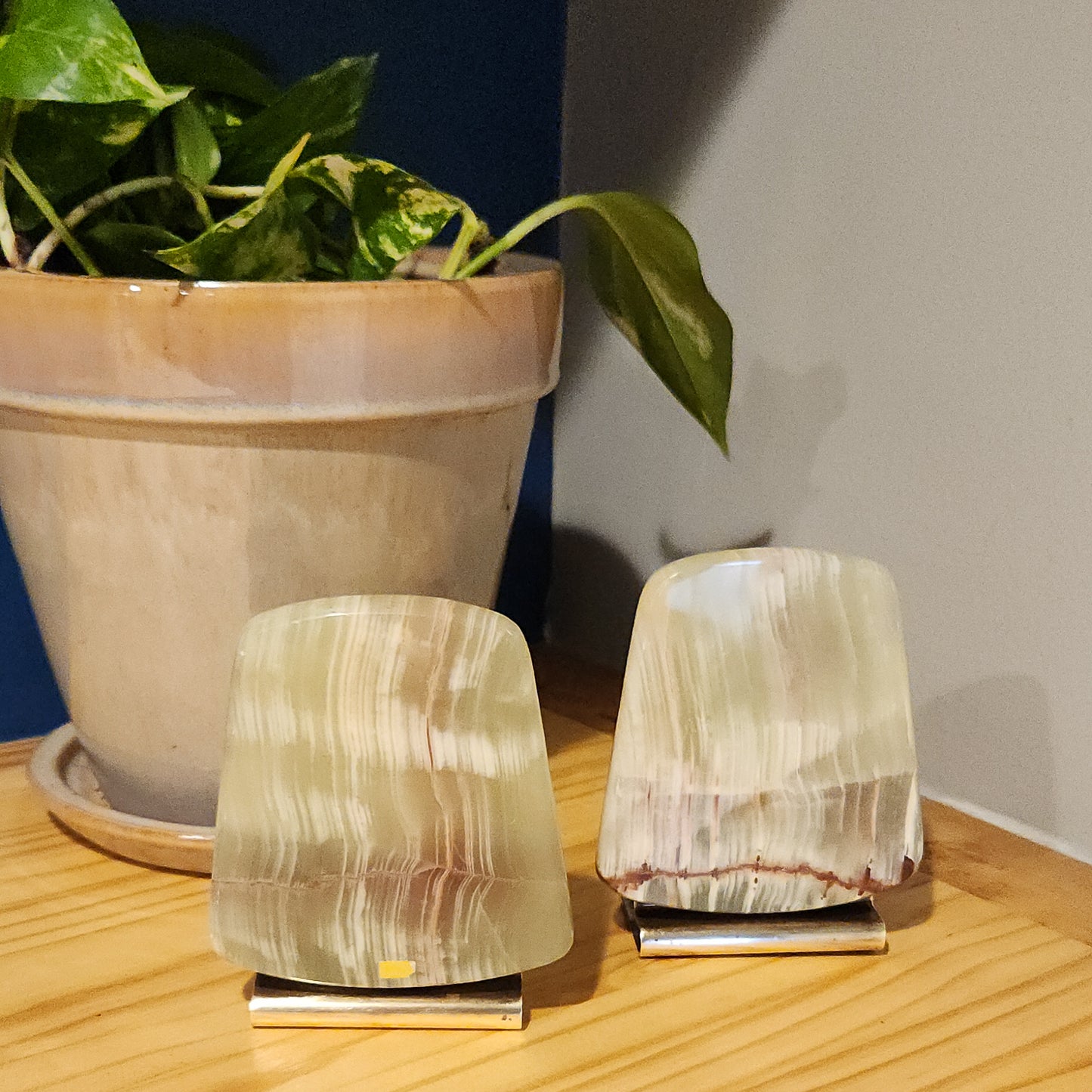 Onyx Stone Bookends