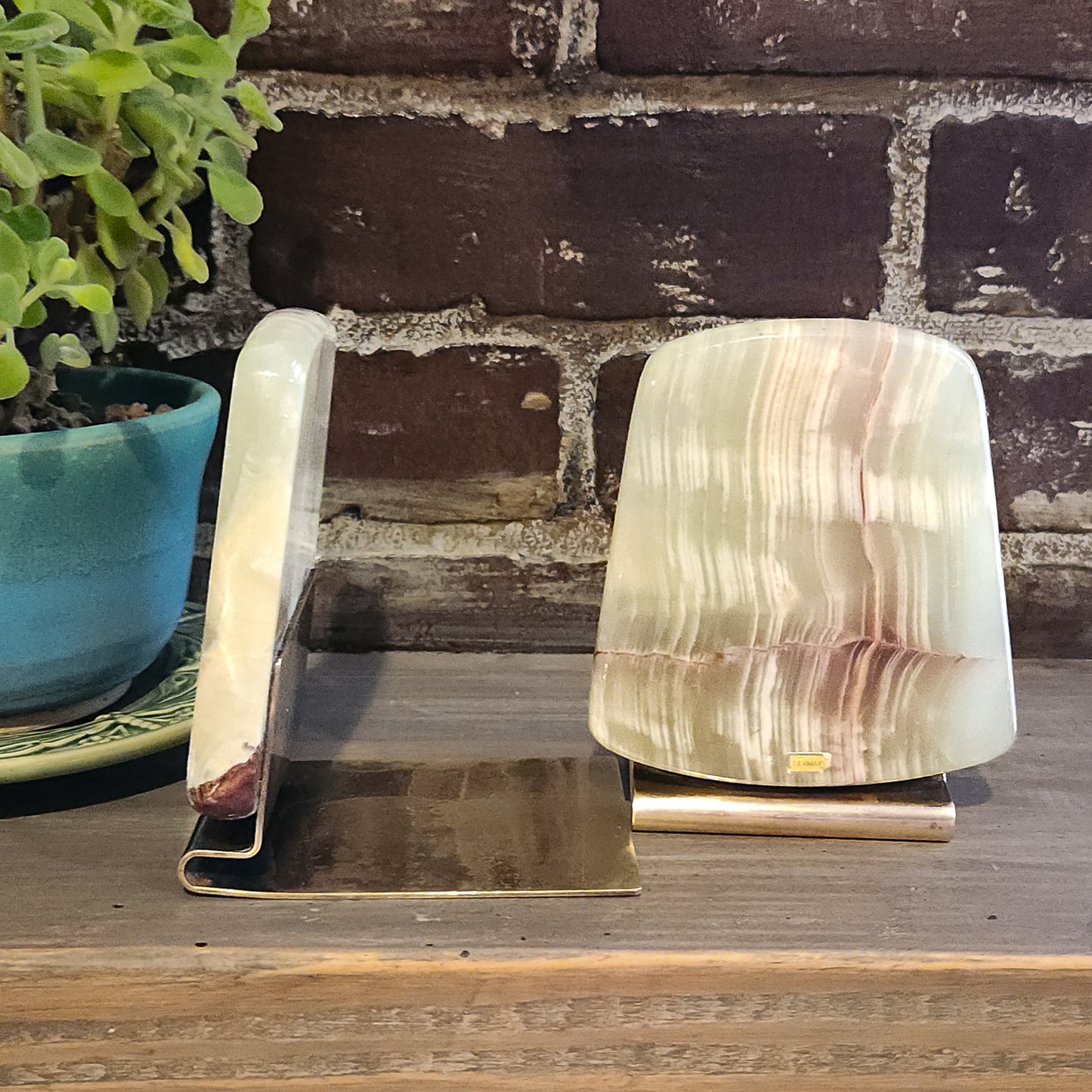 Onyx Stone Bookends