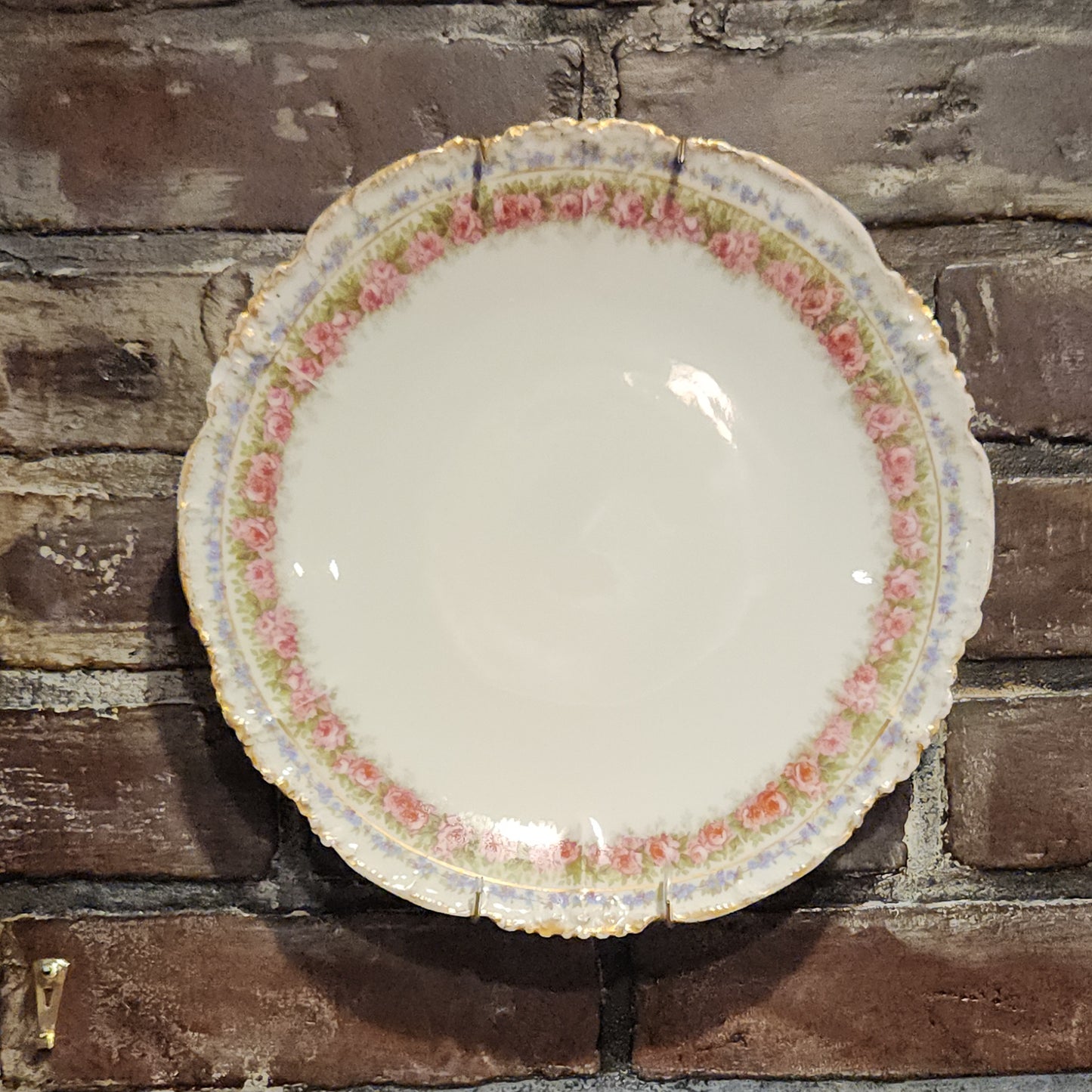 French Floral Porcelain Plate