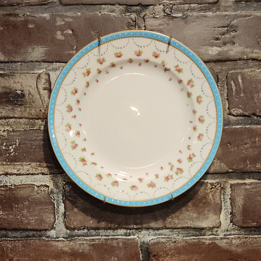 Floral Porcelain Plate, 8"