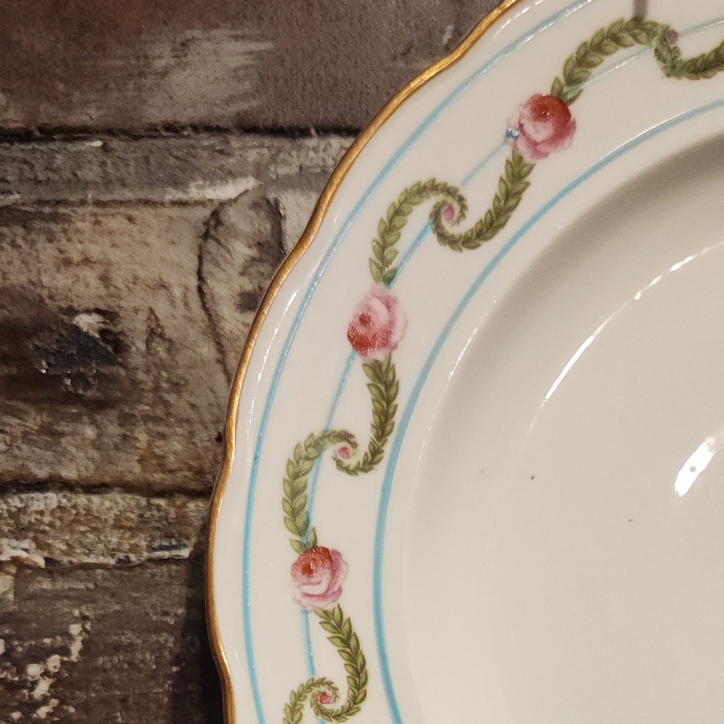 Floral Porcelain English Plate