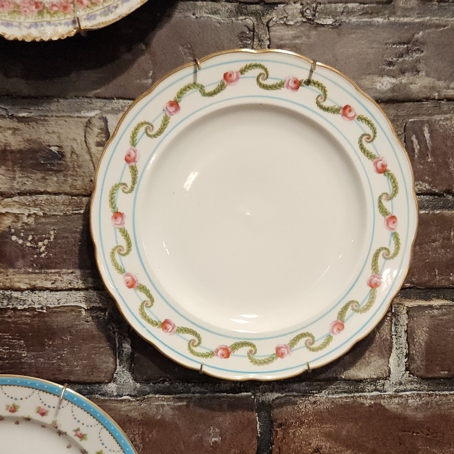 Floral Porcelain English Plate