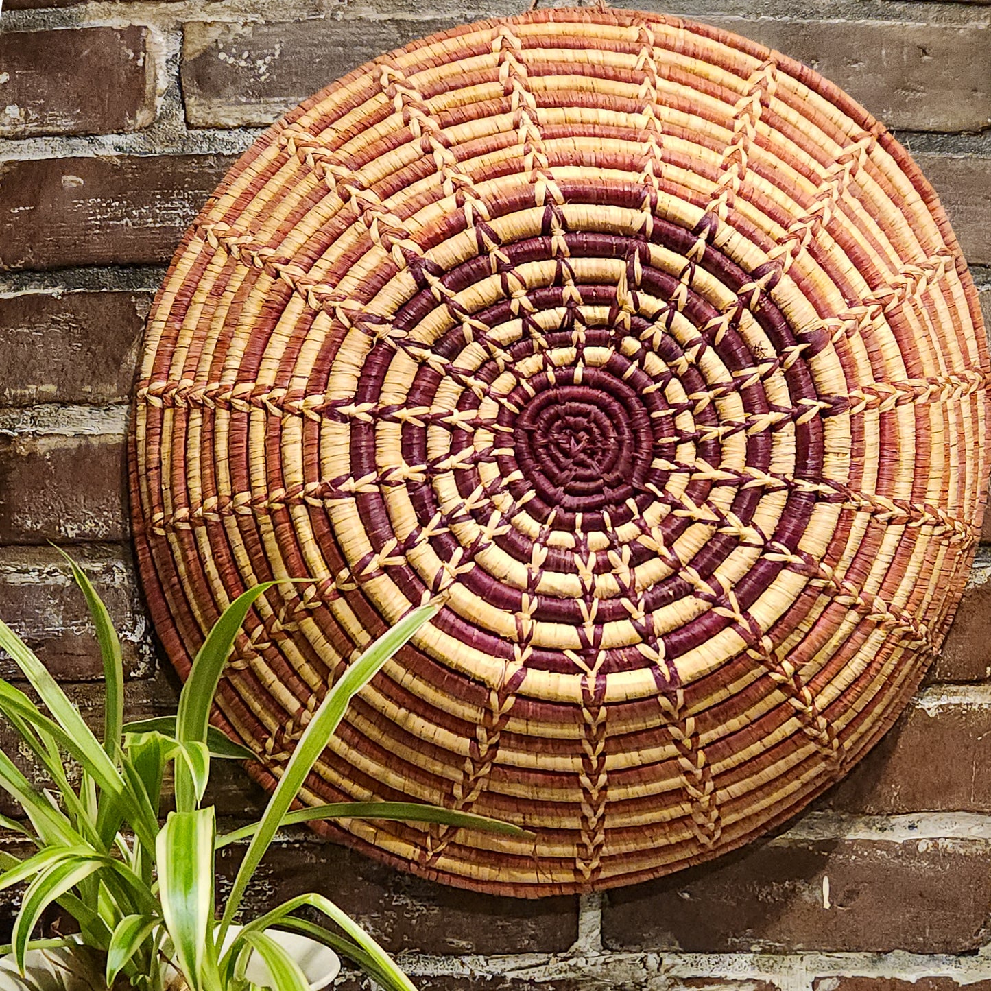 Large woven grass basket