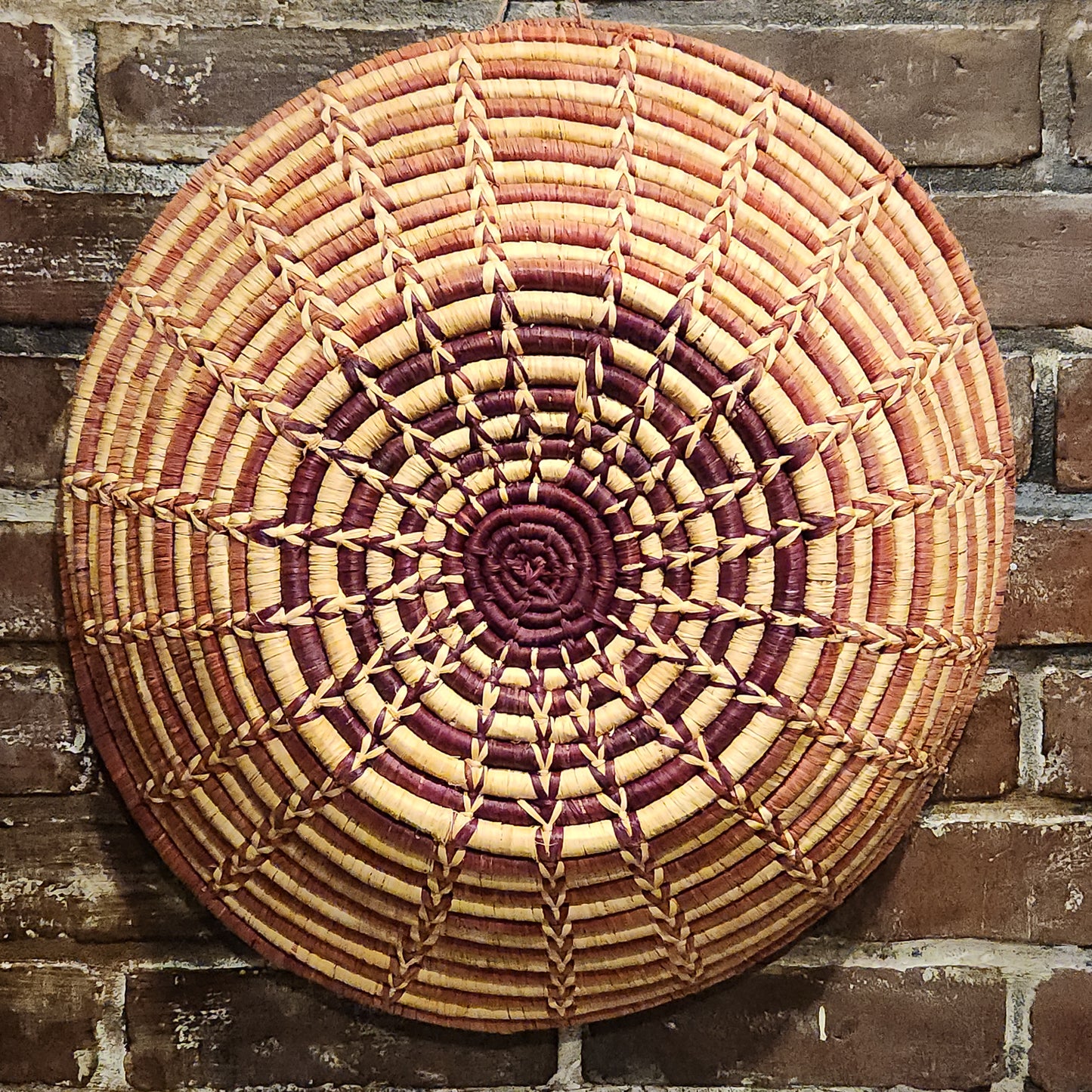 Large woven grass basket