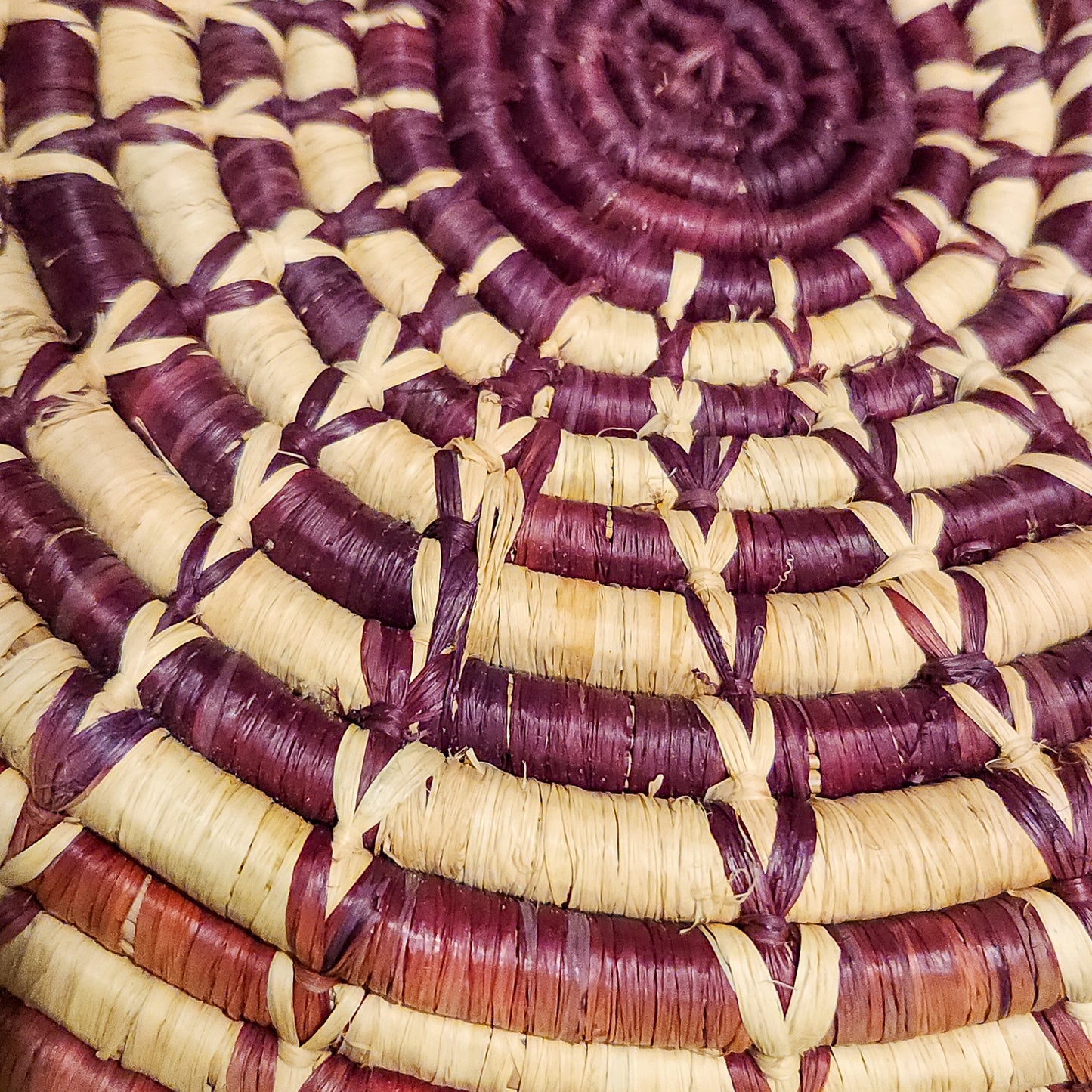 Large woven grass basket