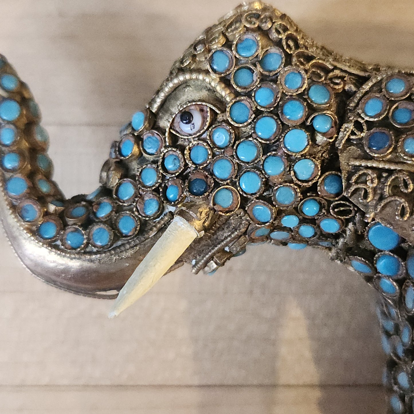 Brass Filigree Elephant