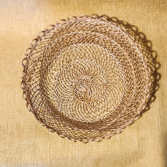 Round Abaca Fiber Basket