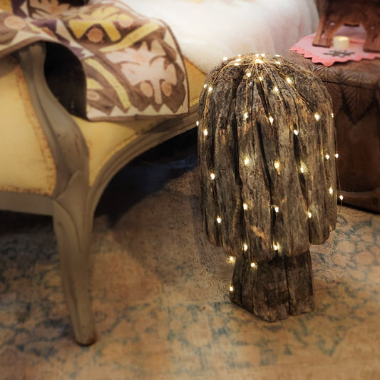 Hand Carved Wooden Mushroom