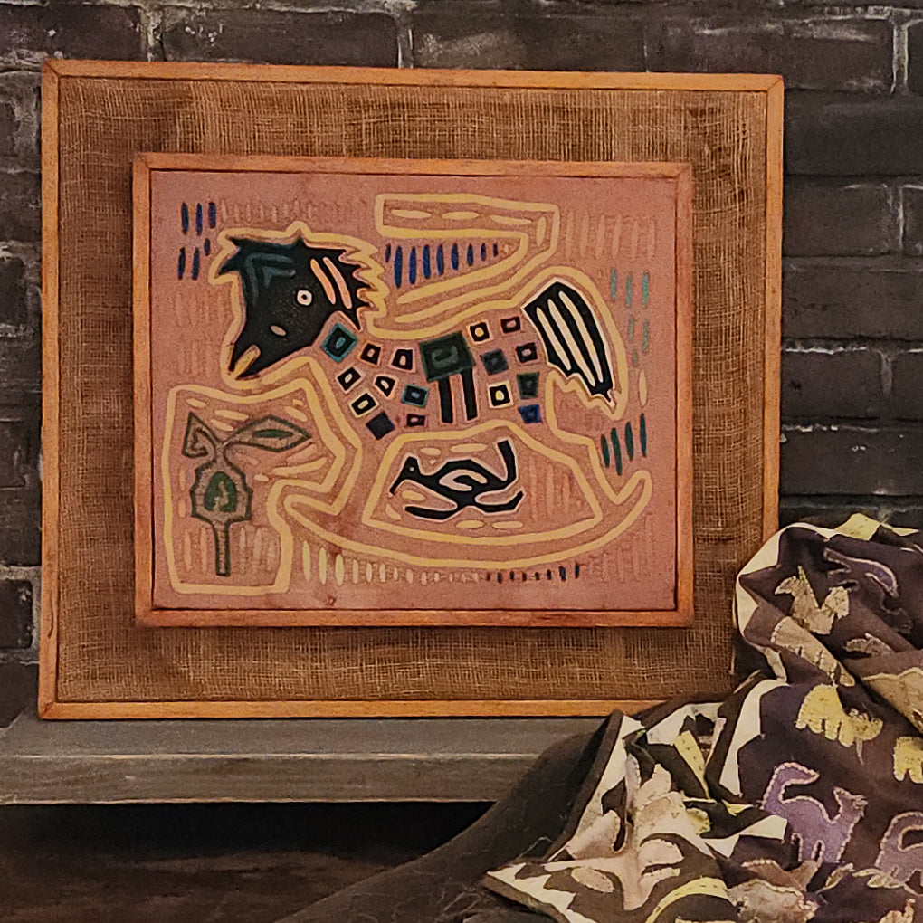 Rocking Horse Guna Mola Textile