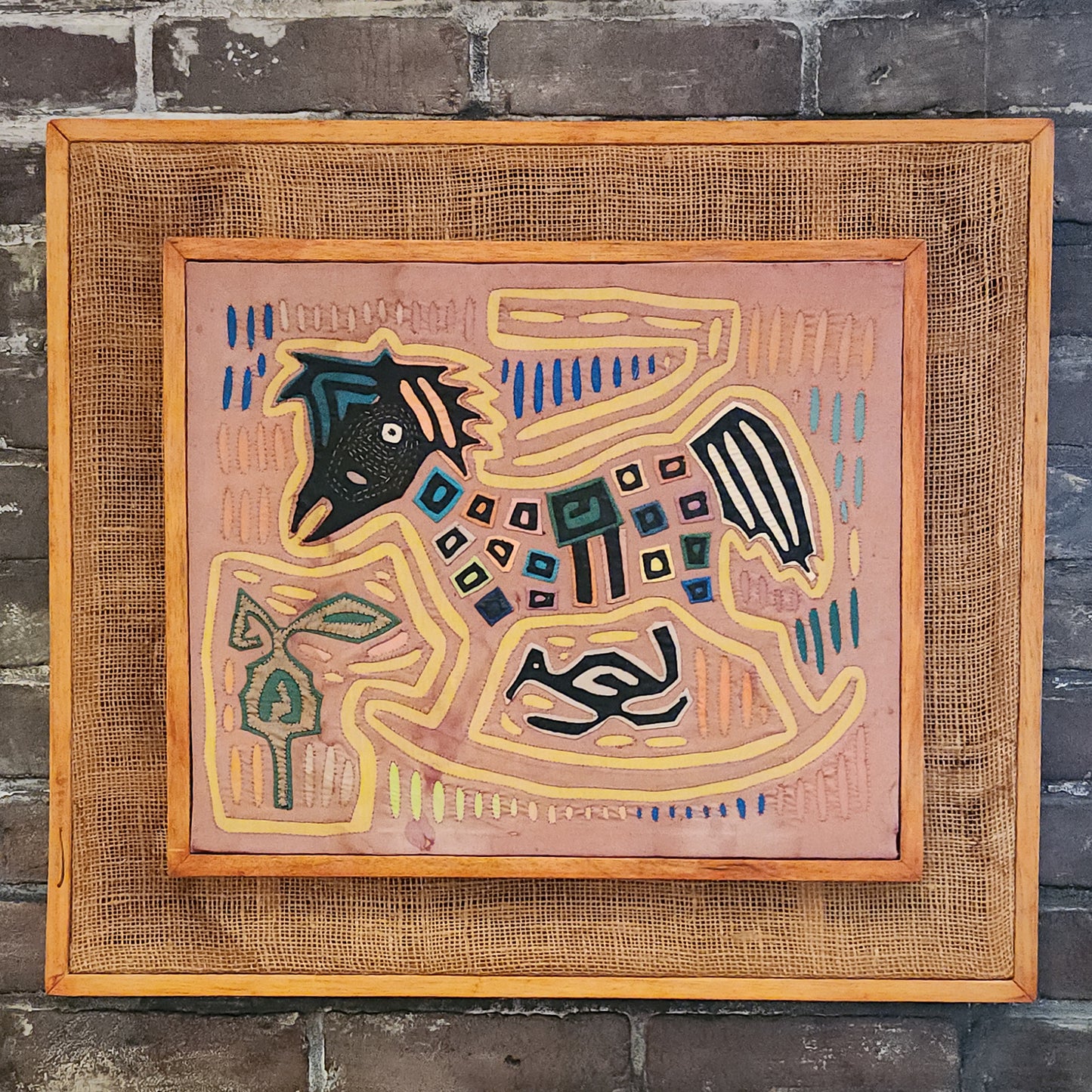 Rocking Horse Guna Mola Textile