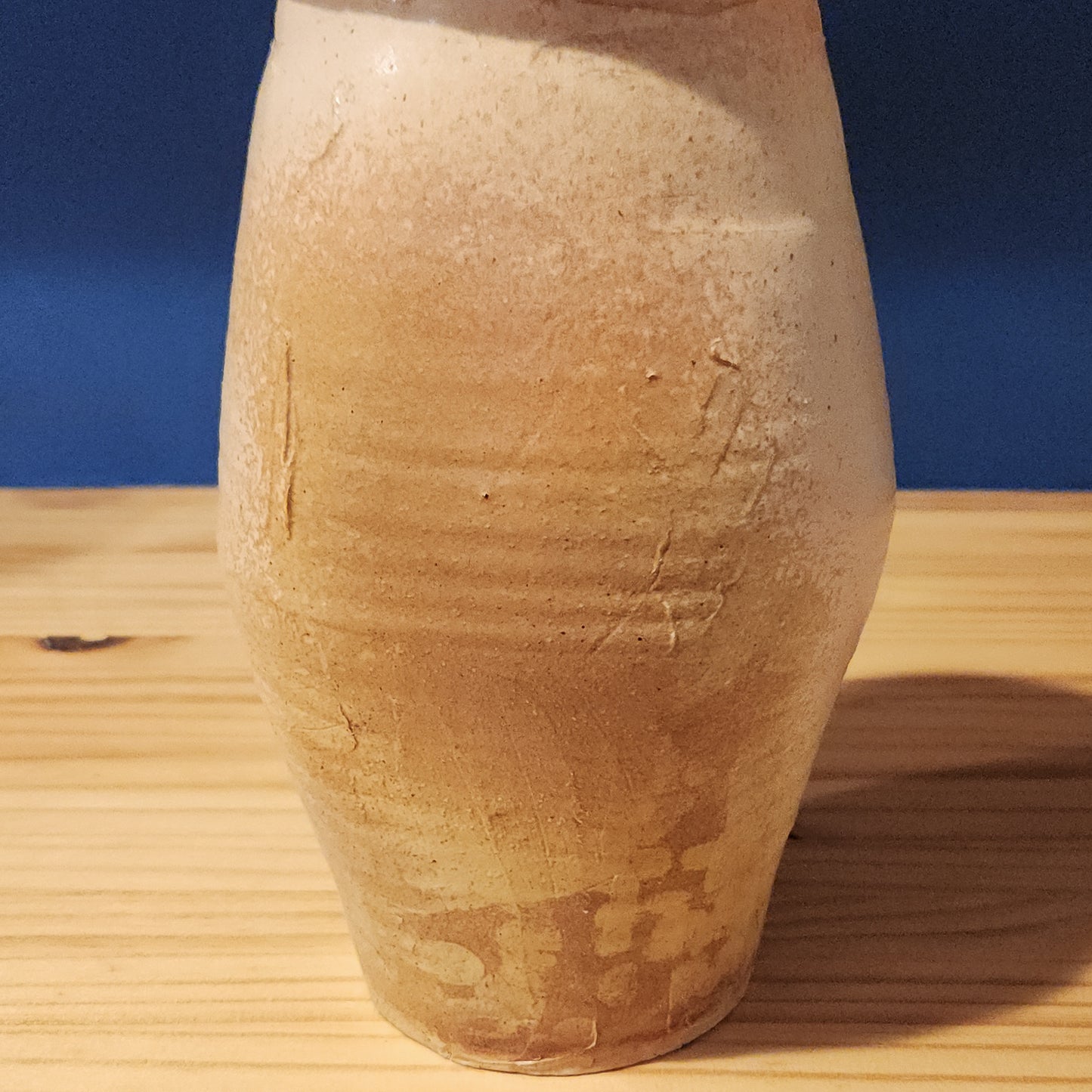 Paddled Stoneware Vase